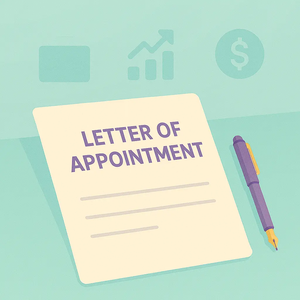 Letter of Appointment
