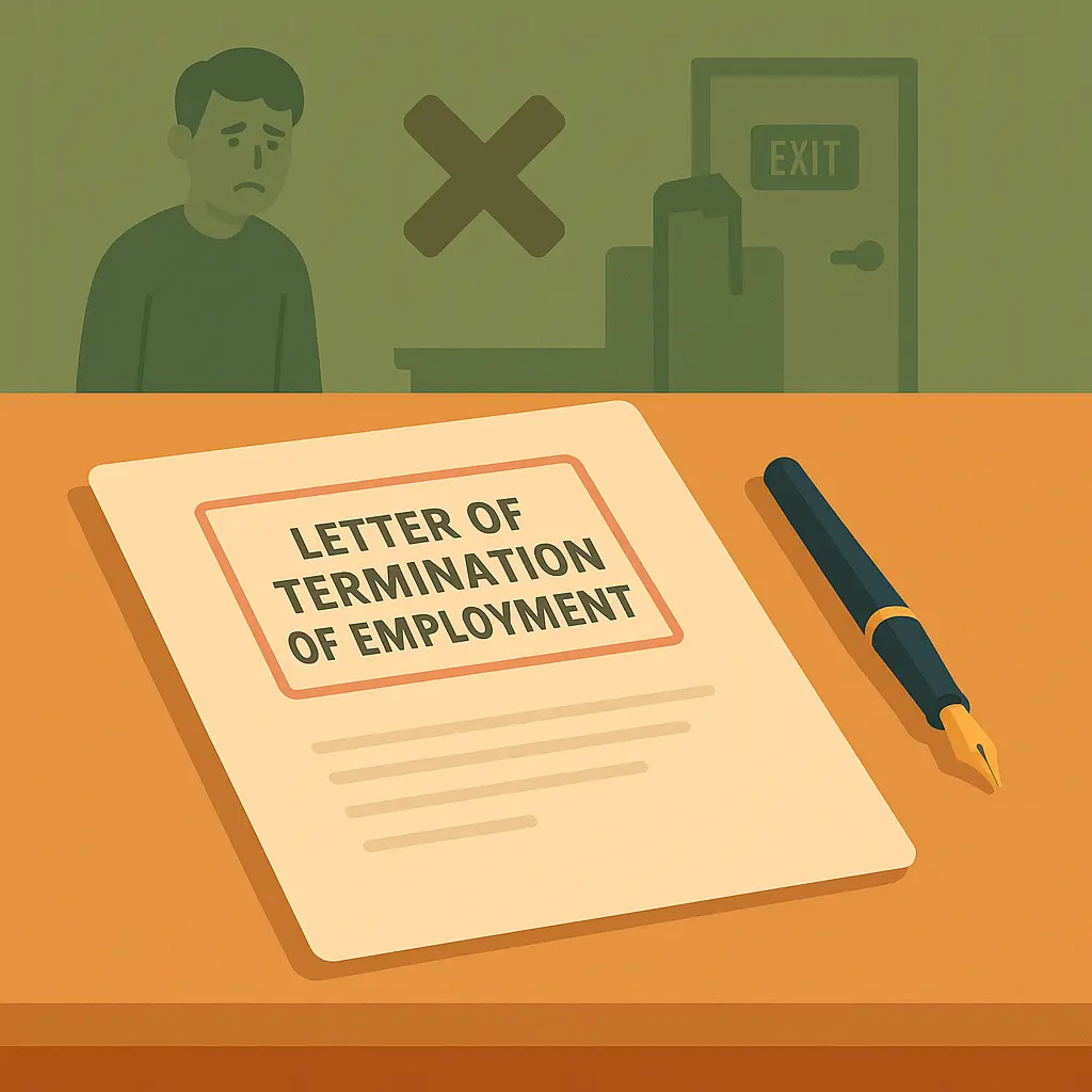 Letter of Termination of Employment