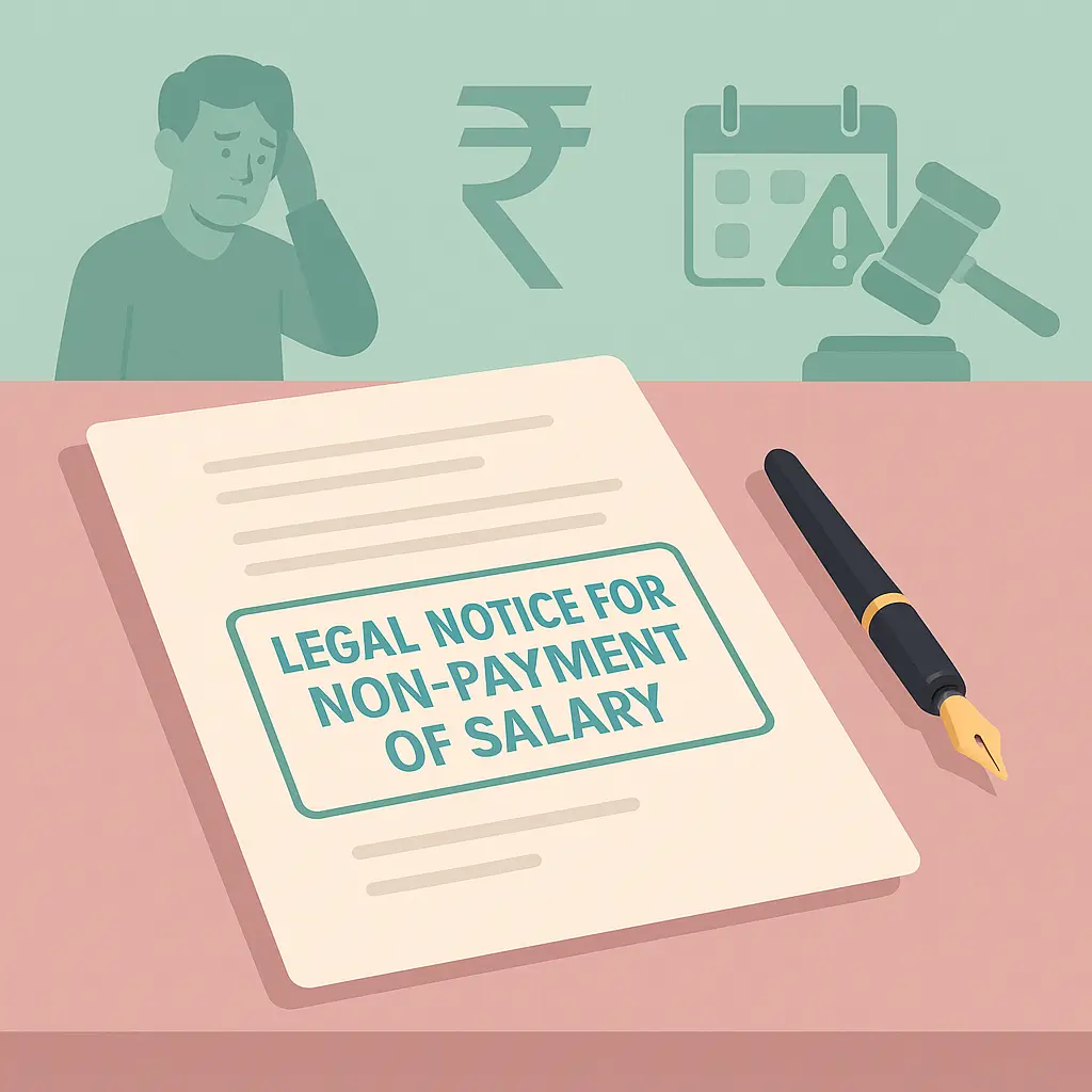 Legal Notice for Non-Payment of Salary