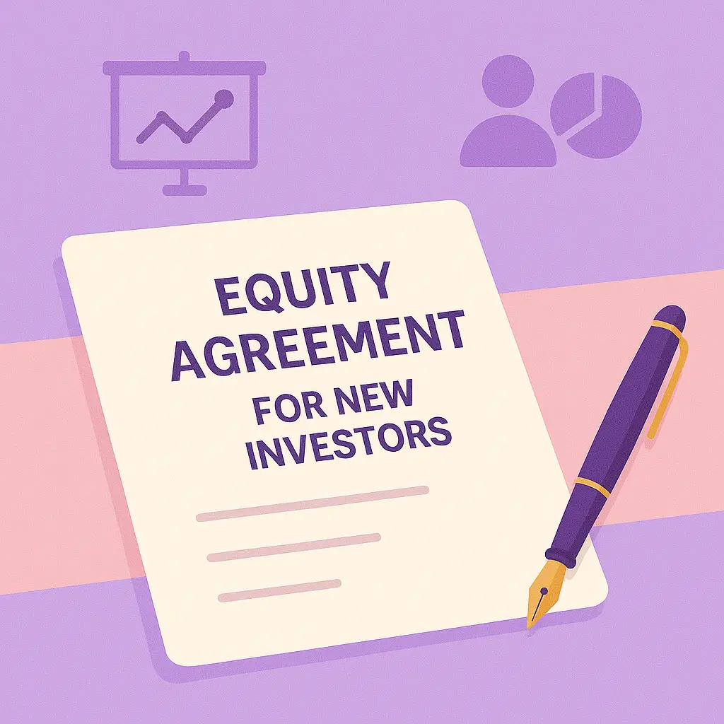 Equity Agreements for New Investors