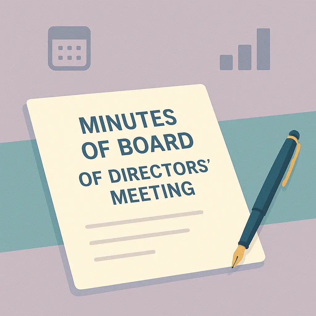 Minutes of Board of Director's Meeting