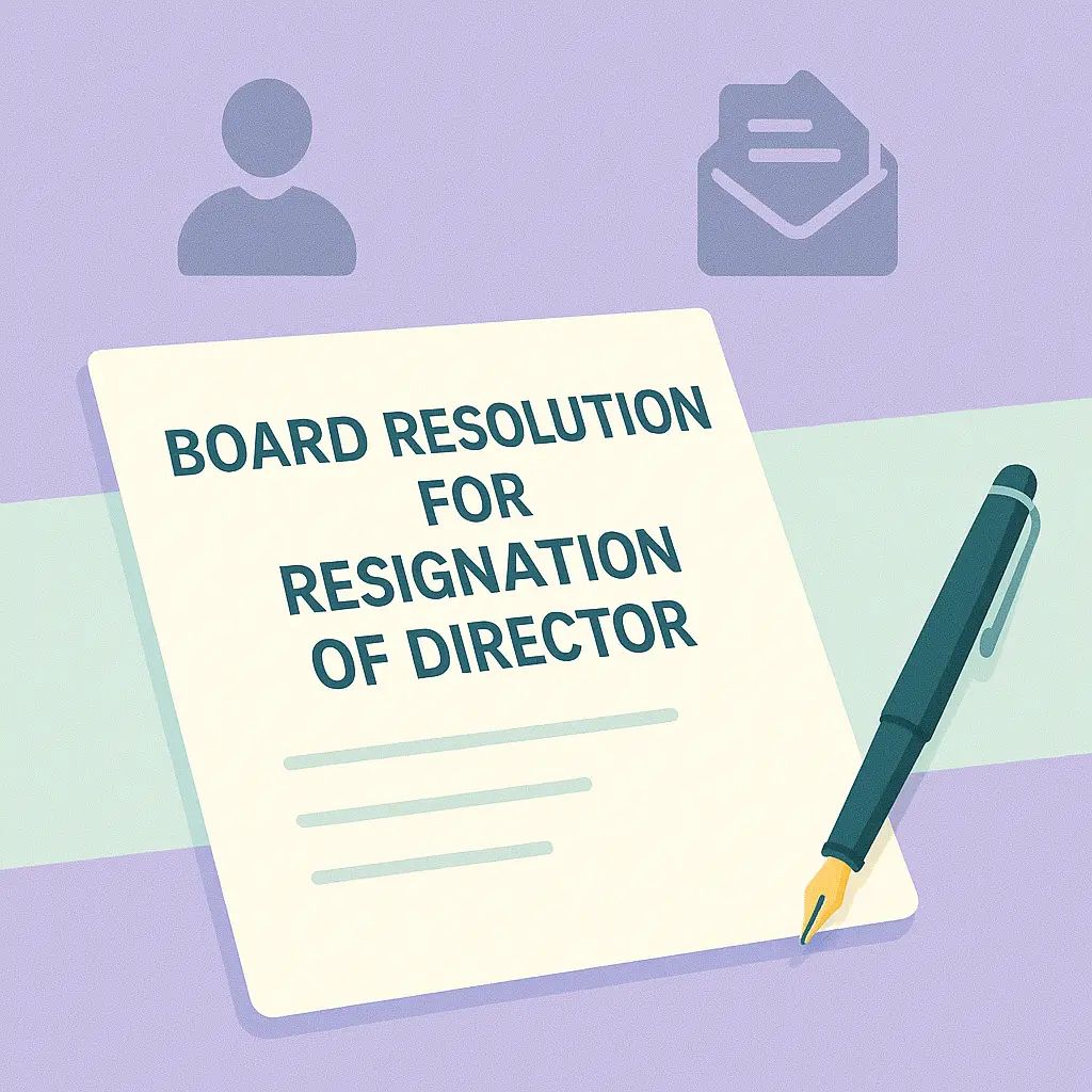 Board Resolution for Resignation of Director Board
