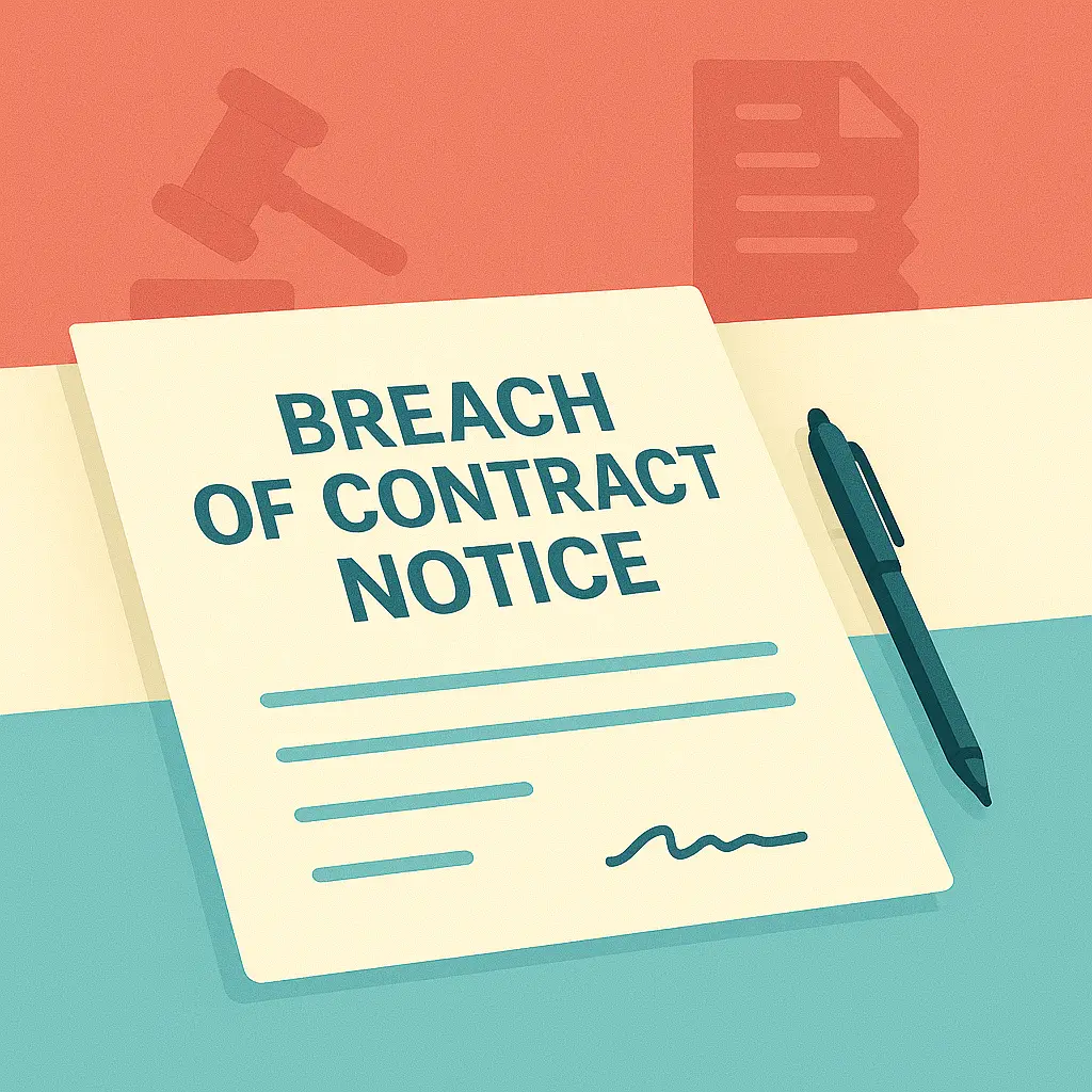 Breach of Contract Notice