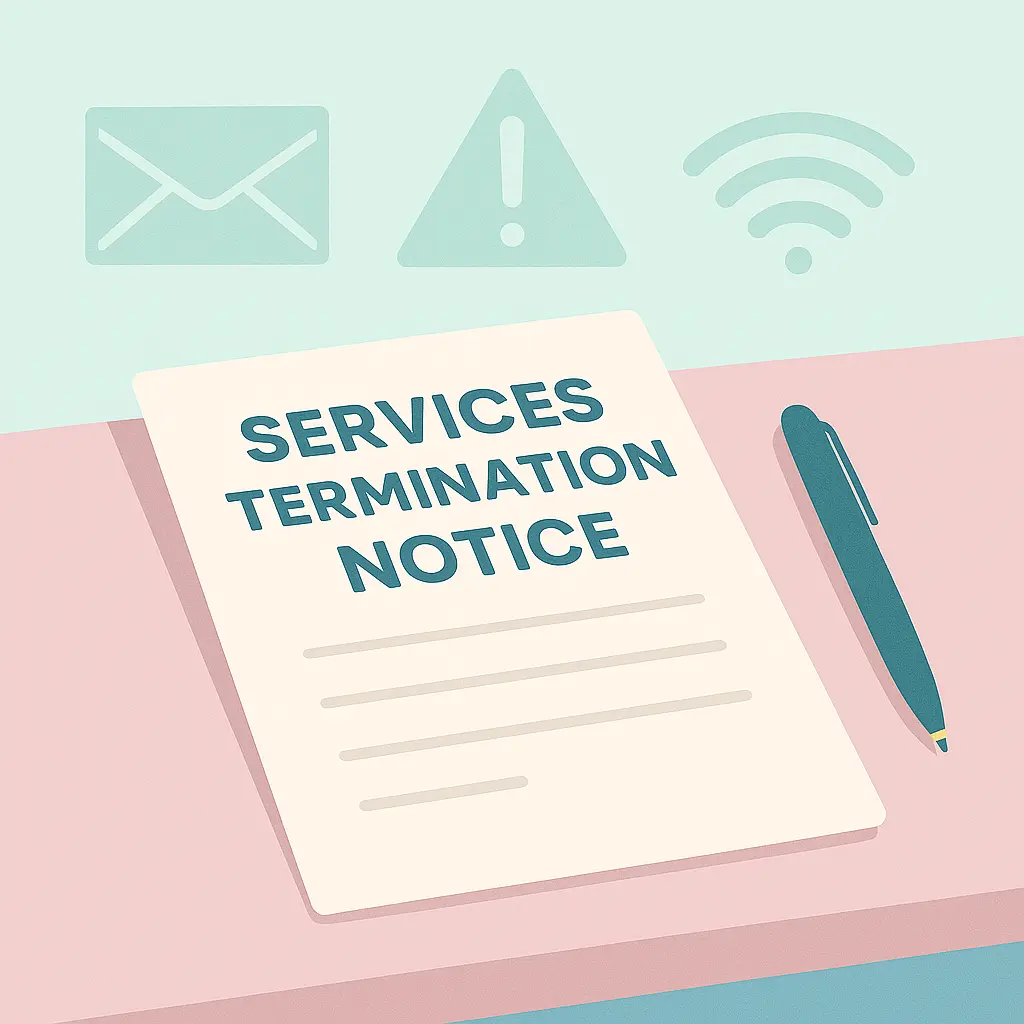 Services Termination Notice