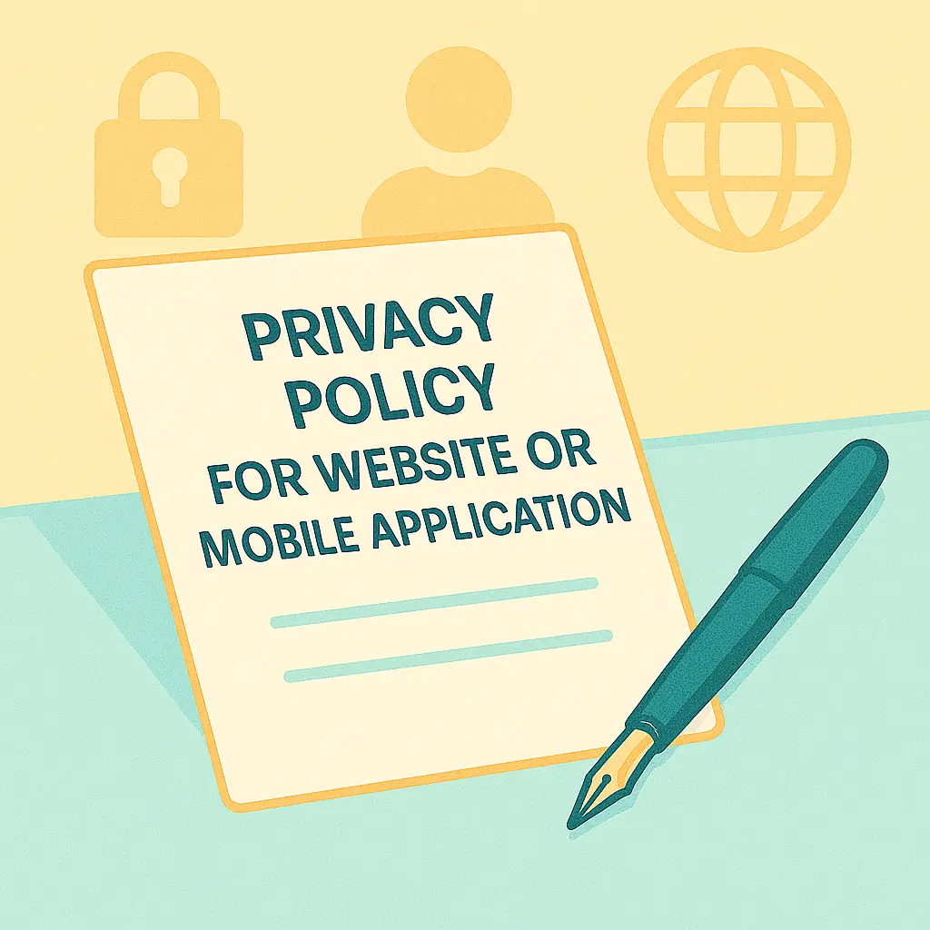 Privacy Policy for Website or Mobile Application
